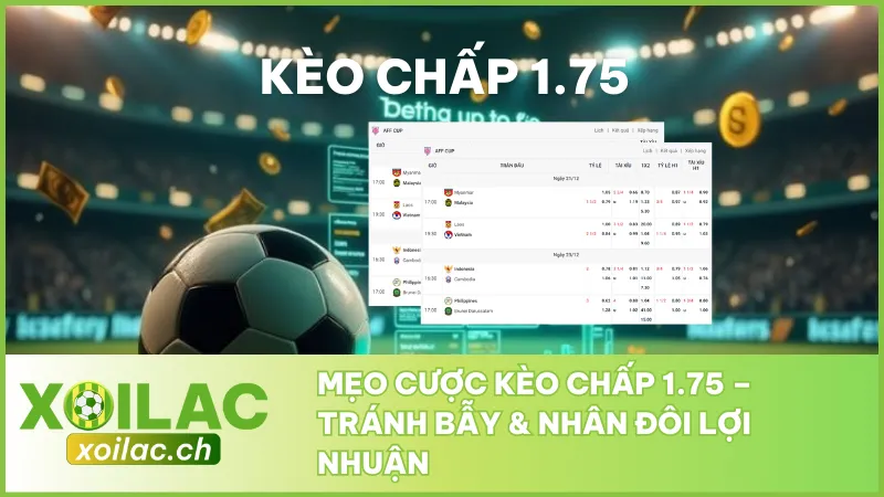Mẹo Cược Kèo Chấp 1.75 - Tránh Bẫy & Nhân Đôi Lợi Nhuận 1 Mẹo Cược Kèo Chấp 1.75 - Tránh Bẫy & Nhân Đôi Lợi Nhuận